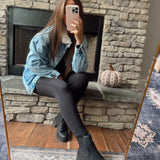 Camp Fire Black Bootie