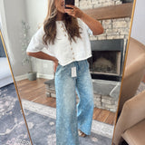 Flying Monkey Super HR Floral Print Jeans