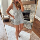 Black Plaid Tease Shorts