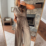 Ash Brown Easy Luxe Jumpsuit