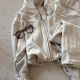 White Melange Tinley Hoodie