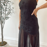 Secretive Serena Floral Lace Strapless Maxi