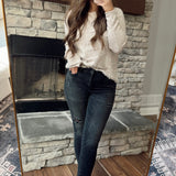 Vervet Well-Made MR Uneven Raw Hem Crop Skinny