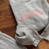 Worth Every Moment Heather Grey Graphic Crew