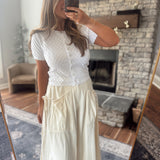 White Agnes Cardigan Top