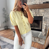 Daisy Jayda Puff Sleeve Cardigan
