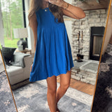 Aven Royal Blue Sleeveless Mini