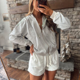 Blue Valdez Striped Zip Up Hoodie