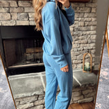 Get With It Paradise Blue Scuba Joggers