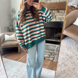 Teal Painted Desert Sweatshirt