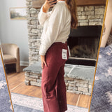 Mica Roux HR Crop Wide Leg Denim