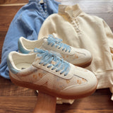 Off White Floral Axel Woven Sneakers