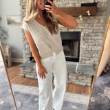 Khaki Katahdin Cardigan Top