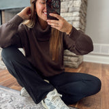 Espresso Leighton Scuba Turtleneck