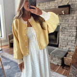 Butter Contrast & Cozy Cardigan