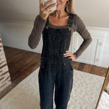 Washed Black Juna Overalls