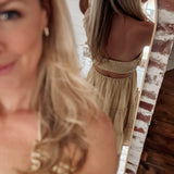 Butter Kodiak Ruffle Halter Romper