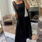 Blaire Black A Line Midi