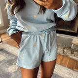 Light Blue Zest Friends Sweatshorts