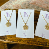 Crystal Initial Necklace