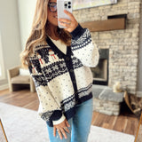 Ivory Flurries & Frost Cardigan