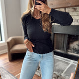 Black Trim & Proper Sweater