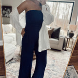 Alexis Off White Oversized Gauze Button-Up