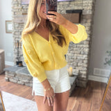 Yellow Petal Perfect Cardigan