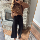 Black Avayah Scuba Crop Pant