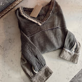 Charcoal Green Mellow Mix Top