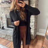 Black Lounge Lady Cardigan