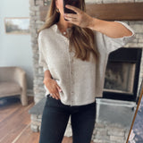 Oatmeal Sweet Sleeve Sweater