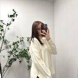 Cream Drop Shoulder Sweater IN STORE