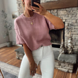 Mauve Lightweight Sweater Top