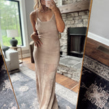 Sand Floral Crochet-Knit Lace Dress IN STORE