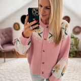 Your Grandmas Favorite Pink Floral Cardi IN STORE