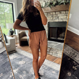 Camel Indy Crinkled Shorts