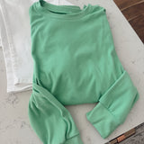 Comfy Girl Vibes Mint Green Micro Fleece Crewneck