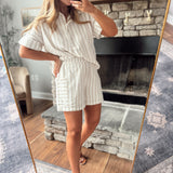 Taupe Sahara Stripe Shirt