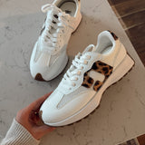 White Leopard No Prob Sneakers