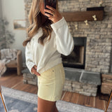 Daisy Classic Cotton Denim Shorts