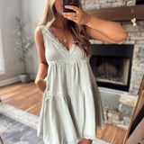 Light Pewter Gray Proving My Point Mini Dress
