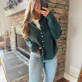 Hunter Green Ease Cardigan