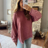 Burgundy Tully Sweater