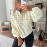 Cream Connect the Dots Sweatshirt