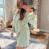 Green Happy Lines Shorts