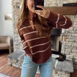 Cocoa Kiss Striped Sweater