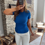 Cobalt Racin' Ribbed Tee