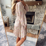 Petal Whirl Mini Dress