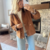 Camel Vessie Barn Jacket